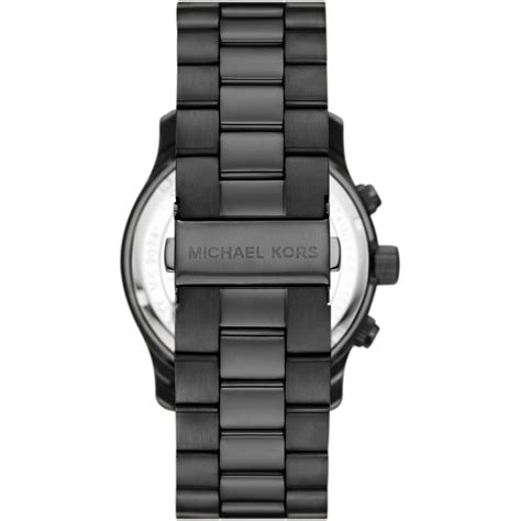 michael kors leder schwarz uhr|Michael Kors herrenuhren.